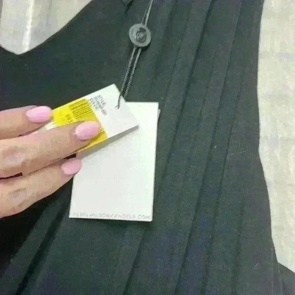 NWT RebelWilsonXAngels black knit wrap dress Size 1X Item# 6M - Picture 4 of 11